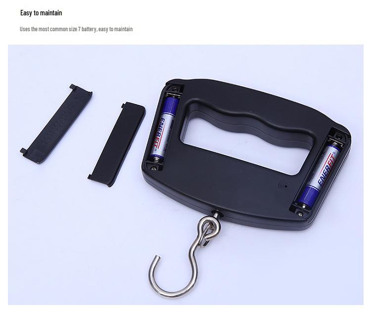 50kg Portable Electronic Handheld Backlit Scale for Luggage, Fishing, or Household Use