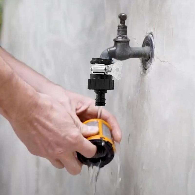 Tap Hose Connector ABS No Leaking Water Faucet Adapter Faucet Hose Connector Quick-inserting Anti-dropping Joint