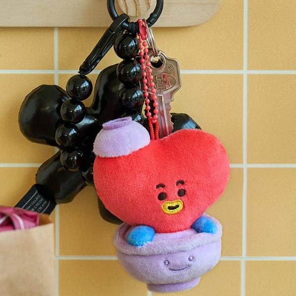 

Брелок для ключей BT21 Welcome Party в форме миски с рисом TATA