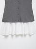 2025 Spring Women's European & American Style Poplin Patchwork Short Dress