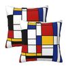 Piet Mondrian 2 Pcs Square Pillowcase Pillow Cover Cushion Decor Comfort Throw Pillow For Home Car