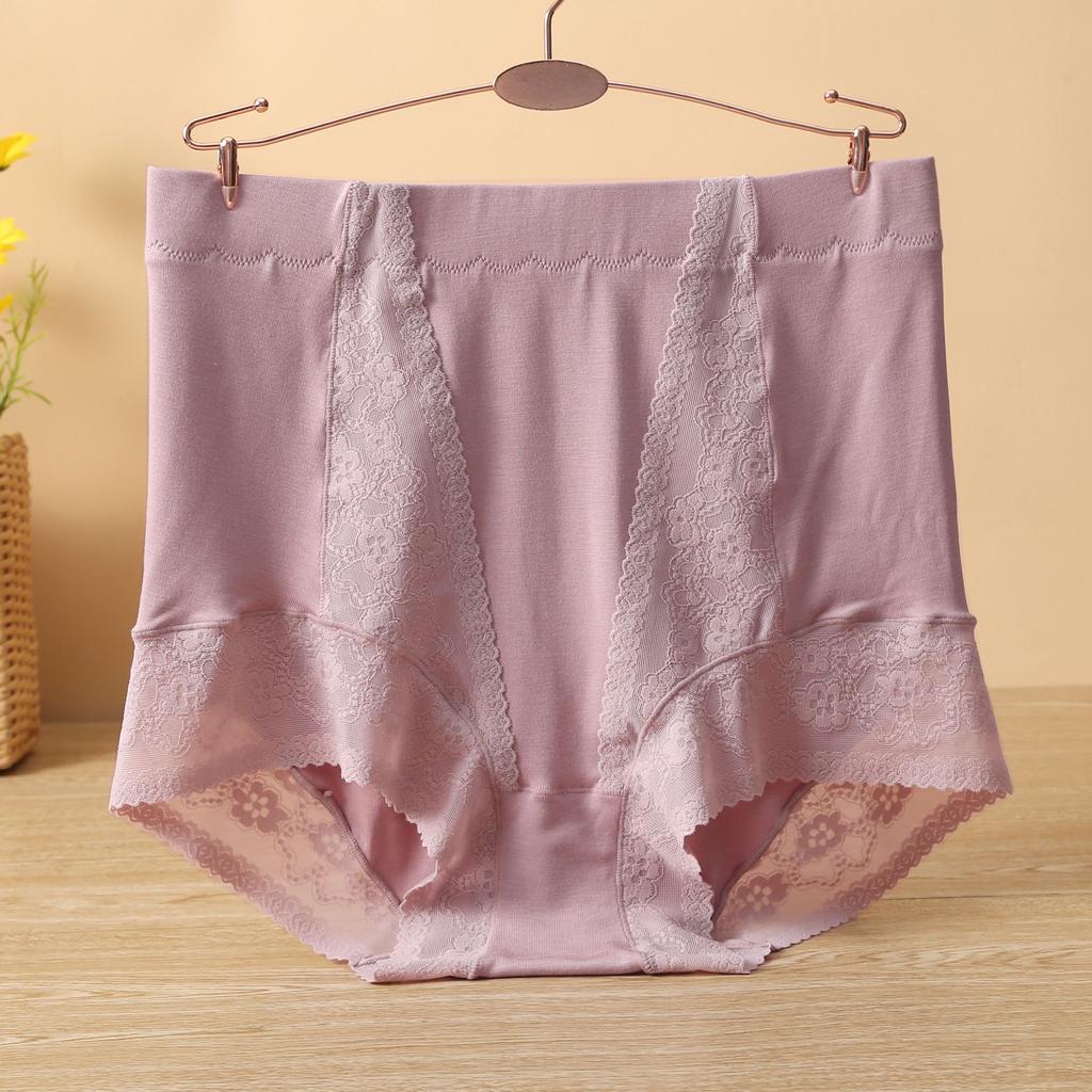 Modal Soft Panties High Waist Large Size Boyshorts Women's Underpants Cotton Crotch Breathable Underwear