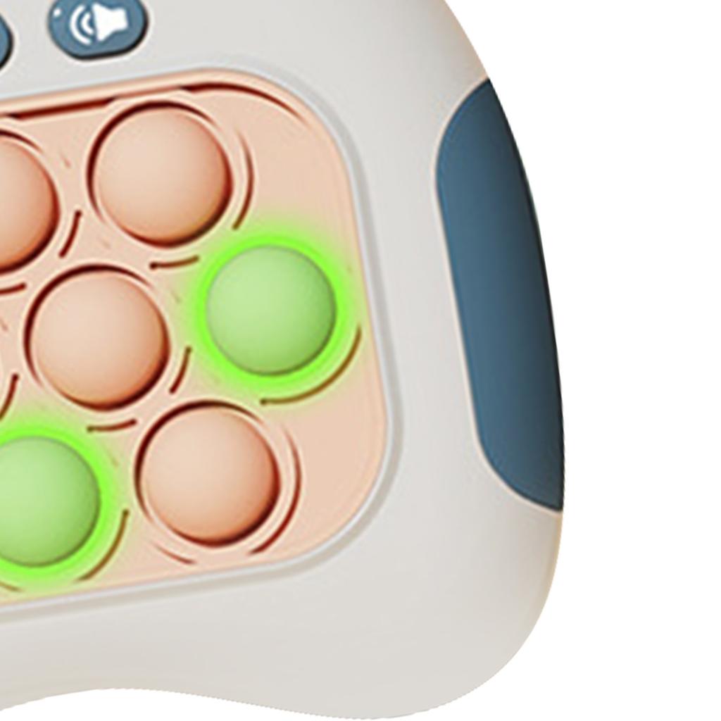 Quick Push Bubbles Game Toy Educational Decompression Light Up Pop Puzzle Toy for Adults Kids