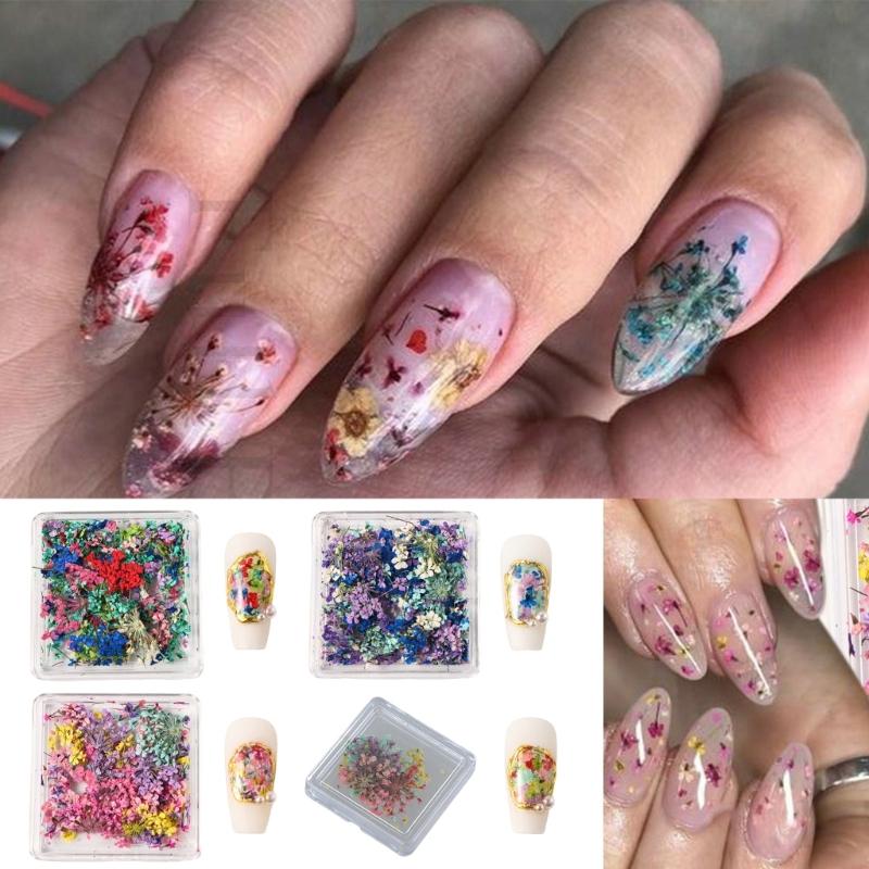 Japanese Style Nail Charms Nail Designs Nail Charms Dried Flower Nails Art Charms Nails Art Decorations for Weddings
