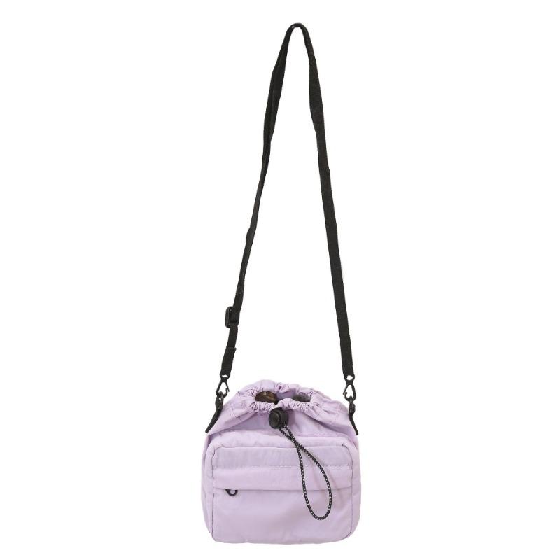 

Харадзюку универсальная сумка для мобильного телефона дофаминовая цветовая гамма плиссированная сумка на шнурке модная и легкая наплечная сумка-мессенджер фиолетовый