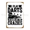 Darts Player Metal Sign Wall Cave Wall Pub Garage Classic Customize Tin Sign Poster