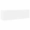 8 piece TV cabinet set white particleboard