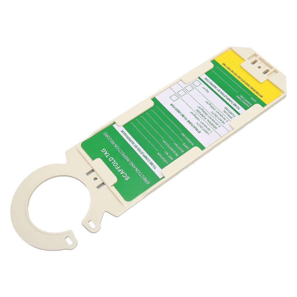 Safety Tag White Versatile Reusable Sturdy High Strength Do Not Use Scaffold Tag for Logistics