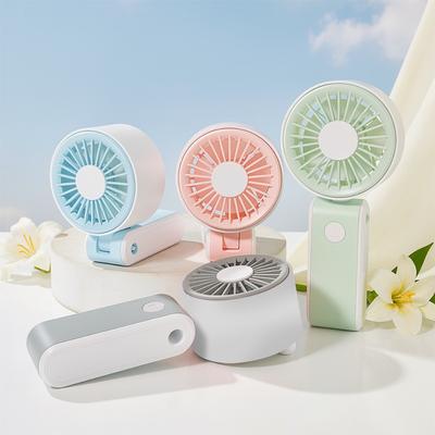 Foldable Portable Electric Fan 3 Speeds Personal Cooling Fan for 3.7V500MAh Desktop Use