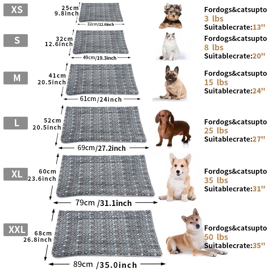 Dog Bed Mat Blanket Soft Cozy Pet Cushion For Small Large Dogs Spring Autumn Warm Travel Mats French Bulldog Chihuahua Supplies