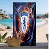 Пляжний рушник з принтом Chelsea FC, швидковисихаючий, м'який, портативний, великий прямокутний пляжний килимок для подорожей, басейну