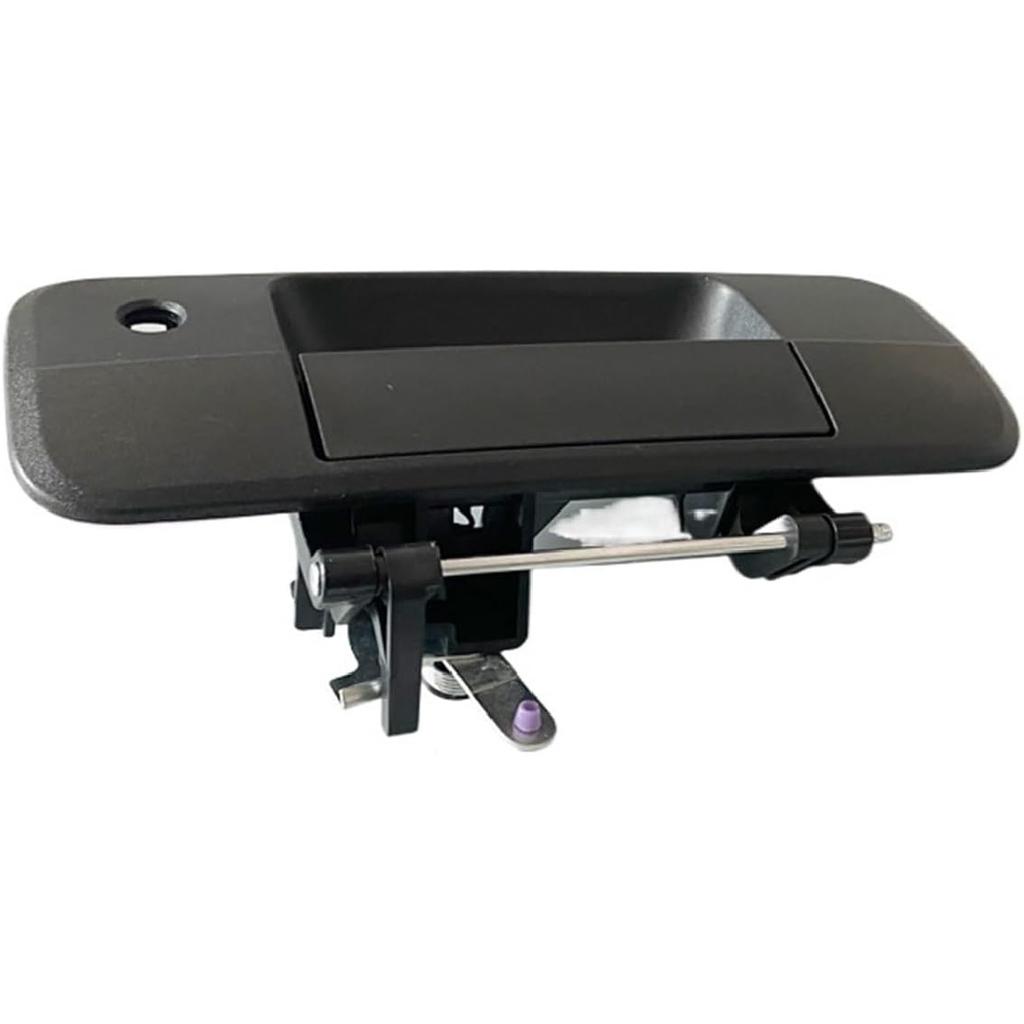 Compatible for Toyota Pickup Tundra 07-13 Trunk Door Handle Back Door Tailgate Open Catcher Handle Asyy with Key Hole Black 69090-0c040