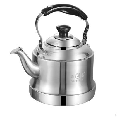 304 Metal Water Boiling Pot Large Capacity Stainless Steel Teapot All Stovetops Compatible Classic