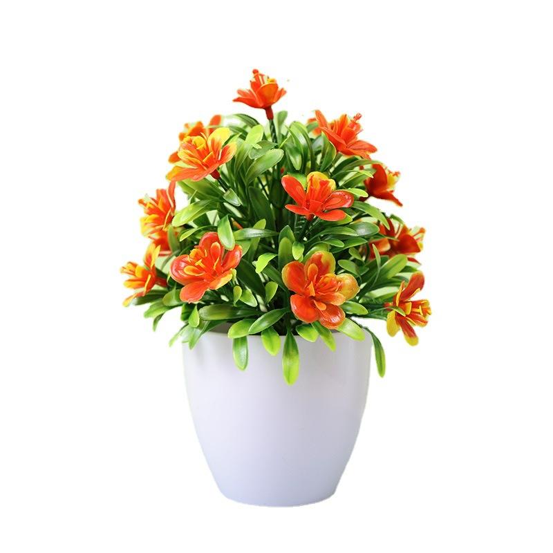 Simulated desktop green plants, mini potted plants, simulated decorations, simulated flowers
