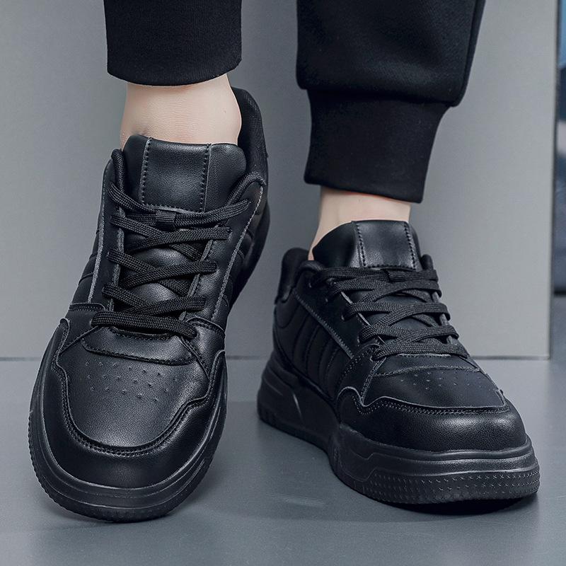 New Men's Shoes Versatile Little White Shoes Men's Trend Microfiber Board Shoes Sports and Leisure Shoes Large Size 50 In Stock