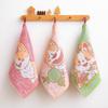 Enlarged Soft 3-Piece Cartoon Cotton Gauze Towel Set, 4-Layer, with Hanging Rope, for Baby and Child Face Washing