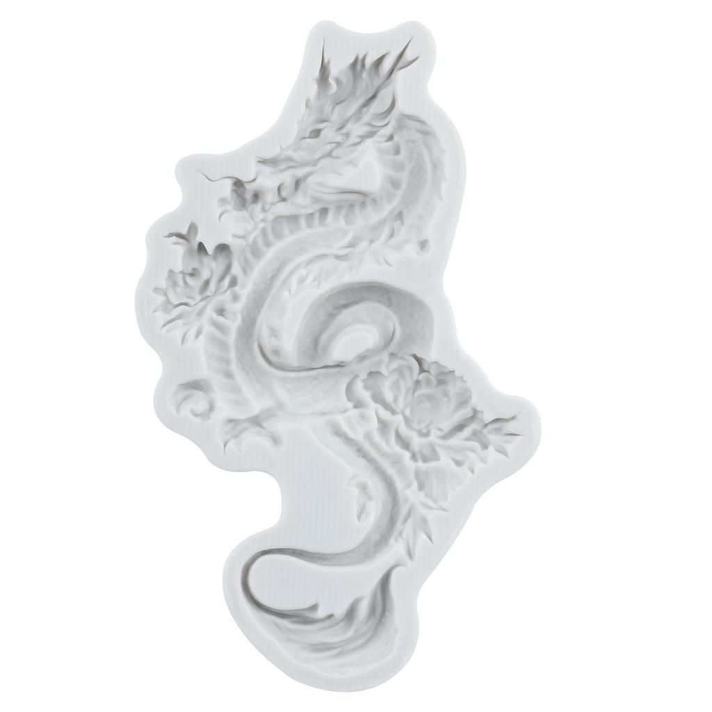 Dragon Silicone Molds Chinese Zodiac Dragon Fondant Mold Cake Decorating Tools Cupcake Topper Candy Chocolate Gumpaste Mold