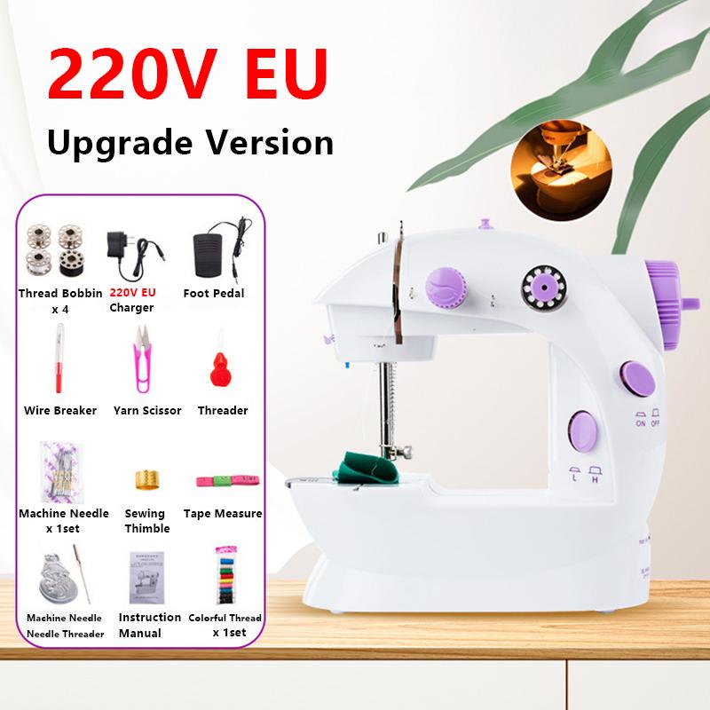 Household Sewing Machine Multi-Function Mini Portable Manual Sewing Machine With Foot Pedal For Beginner DIY Manual Tailor Craft