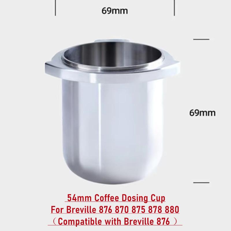 Aluminum Alloy Single Dose Hopper for Breville Coffee Grinder, Blower for Breville 870, BES875, BES878, BES880