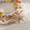 Pastoral vacation shell rice bead bracelet beach starfish beaded jewelry set female