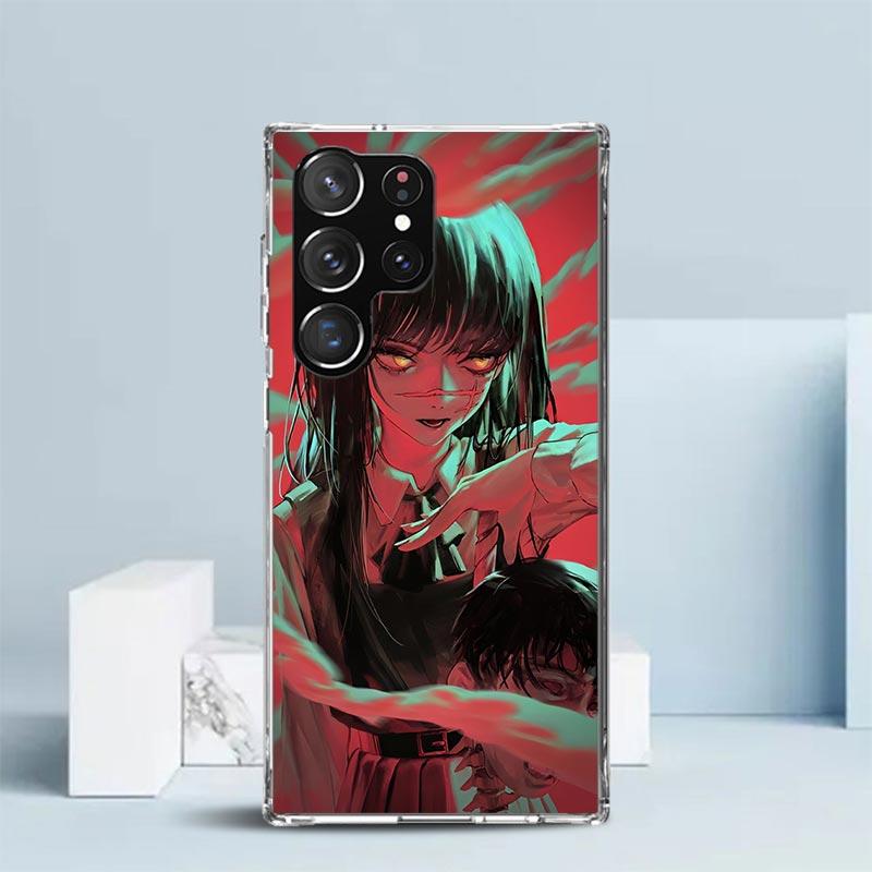 C-Kettensägenmanns Yoru Kriegsteufel Weiche Hülle für Samsung Galaxy S25 Edge S26 S24 S23 Ultra Handyhülle S22 S21 Plus S20 FE Druck Pat