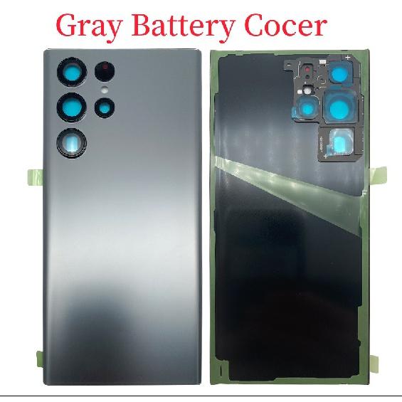 

Сменный корпус для задней двери из стекла для Samsung Galaxy S22 Ultra, задняя крышка для аккумулятора, задняя крышка с клеевым клеем Gray Battery Cover