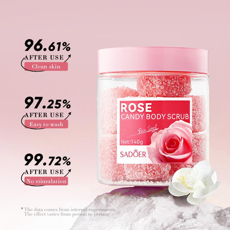 SADOER Rose Lavendel Avocado Körperpeeling Cremes Feuchtigkeitsspendend Exfolierend Gesicht Rücken Körper Peeling Gesichtspeeling Creme Hautpflege