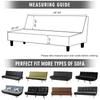 Velvet Stretch Foldable Sofa Bed Cover Futon Covers Elastic Slipcover Furniture Protector