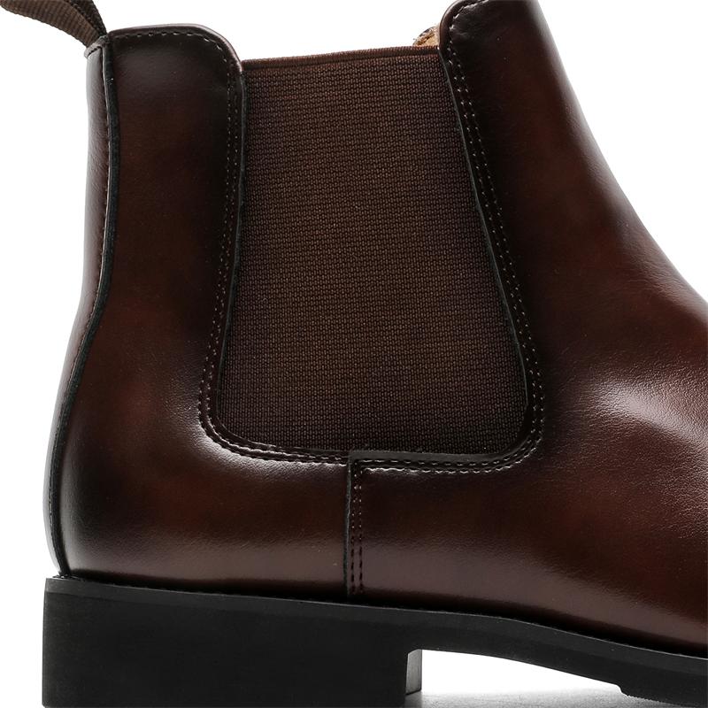 Fashion Leather Chelsea Ankle Boots Casual Shoes for Men Fashion Dress Tenis De Hombre Moccasins Tenis Caballero Designer Sneakers