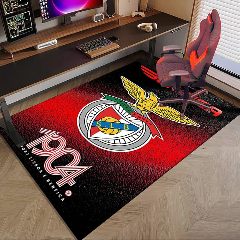 Ben Football Crest Printed Area Rug for Office, Chair Rug, Decorative Carpet Floor Mat, Large Size Fan gifts Christmas gifts