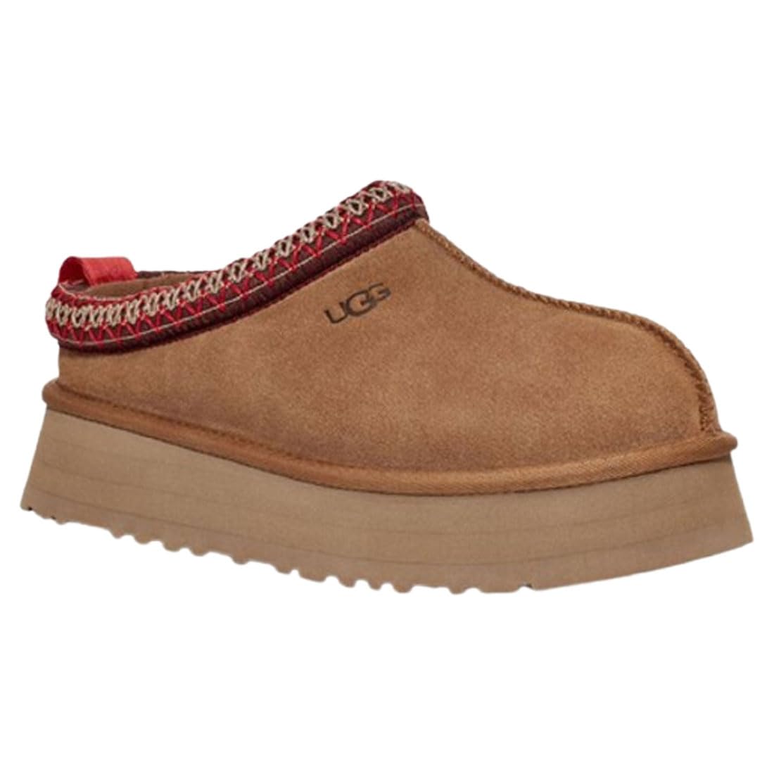

UGG TAZZ Каштановые Платформа из Овчины Замша Размер US6 1122553 Женские Тапочки, Сабо, (23,0 см), [Использовал]