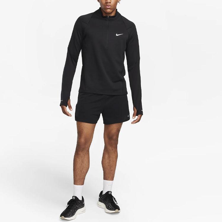 Nike Element Repel Solid Logo Reflective Design Sports Long Sleeve T-Shirt Men Tops Black FB8564-010