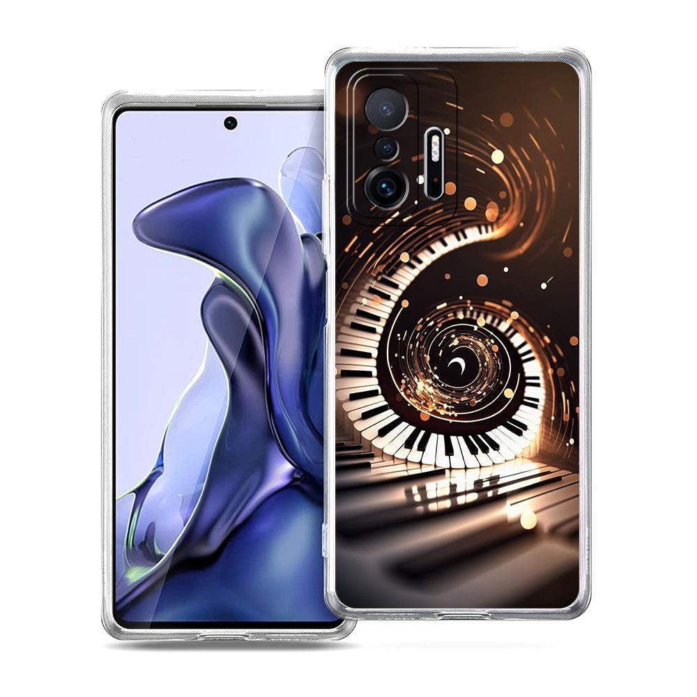 Transparent Phone Case for Xiaomi Mi 14 13 12 11 Ultra 13T 12T 11T Poco X3 NFC F3 F6 Pro Lite 5G Soft TPU Shell DDJ DJ Music Bag