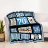 70th Birthday Celebration flannel,Lightweight,Flannel Blanket,Comfortable Blanket, Sofa Blanket, gift blankets,Holiday gift blanket Blankets