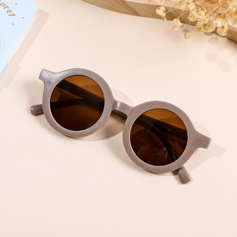 Children's Round Frame Cartoon Sunglasses - Cute & Fashionable for Toddlers