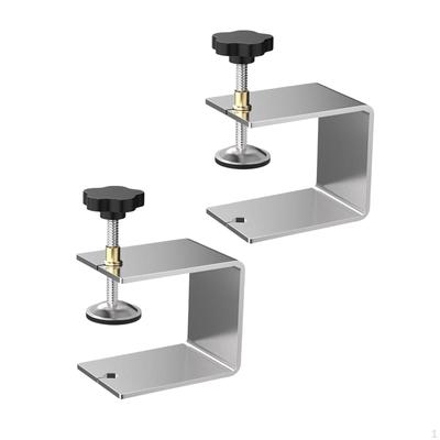 2Pcs Stainless Steel Woodworking Clamp Hardware Jig Clips Fixator Drawer Front Clamps for Cabinet