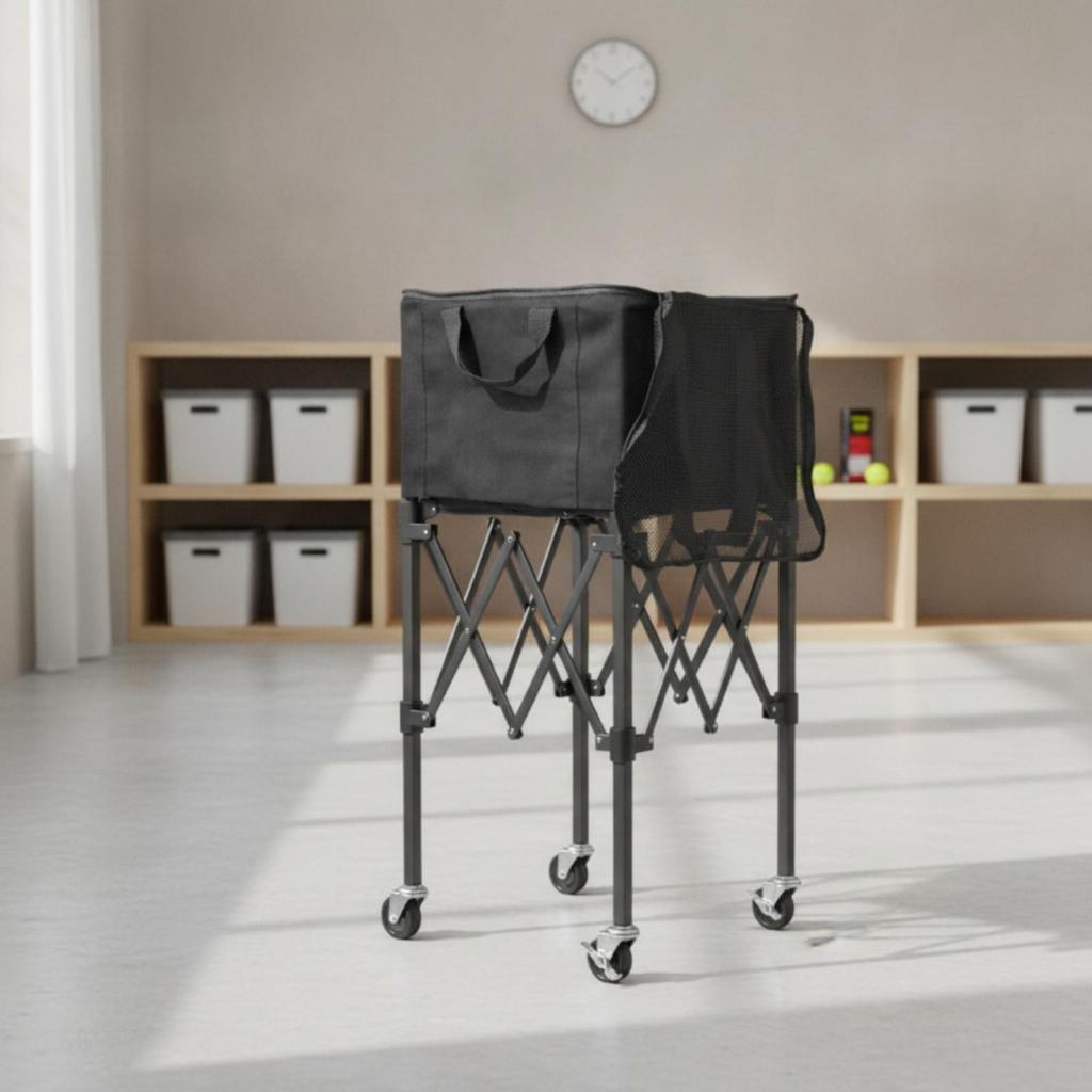 Foldable Ball Cart, Collapsible Container, Large for Gymnastics Room
