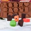 Luxer Silicone Chocolate Molds for Candy or Jelly, 15 Figurines Toys, 21x10.7 cm