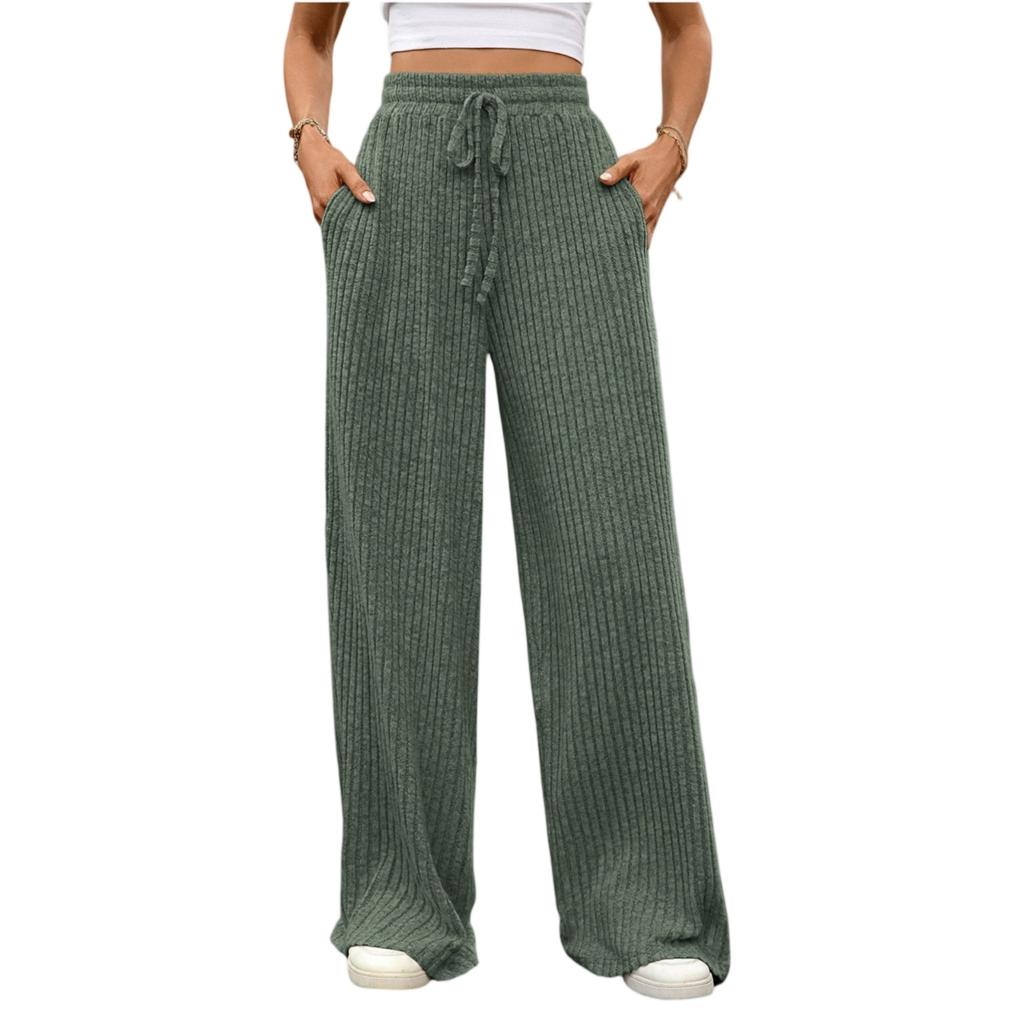 Women's Straight Pants Fashion Casual Pants Nine Point Harlan Pants