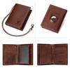 Humerpaul Genuine Leather Men Wallet Rfid Slim Card Holder with Anti-lost Pocket