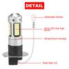 2Pcs Car H3 Led Fog Lights High Power Lamps Daytime Running Light Bulbs Super Bright 6000K White Lamp