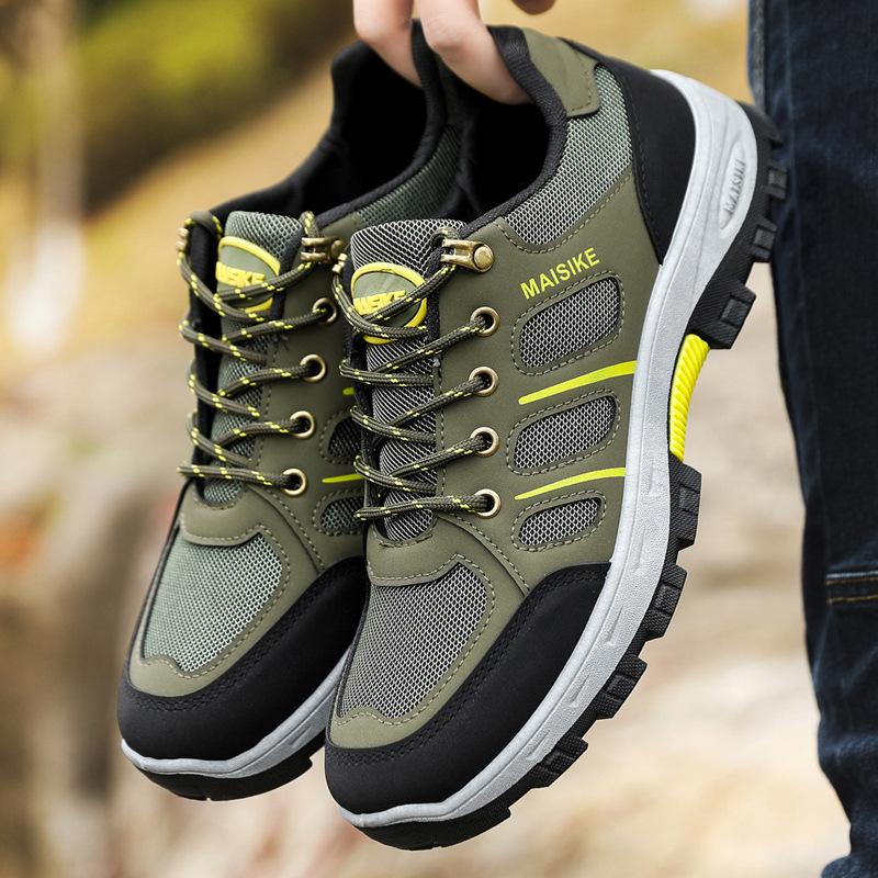 

Foreign trade shoes spring and autumn mesh breathable sports casual hiking shoes lace-up men s shoes one piece 2025 39