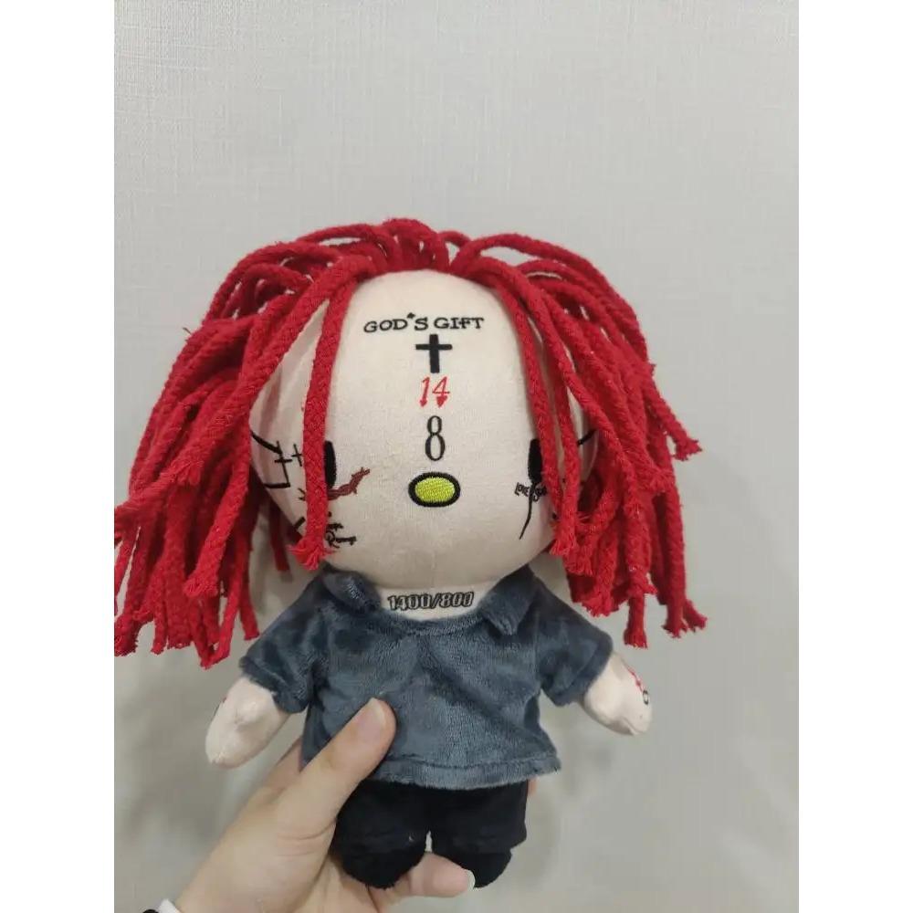 24cm Rapper Trippie Red Plush Doll Figure Stuffed Toys Cute Boys Girls Fans Collect Gifts