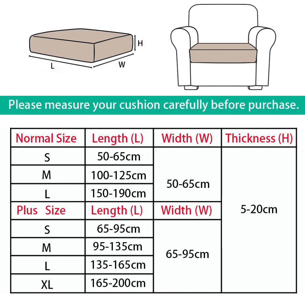 Super Soft Velvet Sofa Seat Cushion Cover For Living Room Stretch Elastic Protector L Shape Corner Armchair Sofa Slipcover