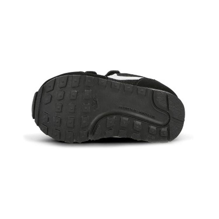 Nike MD Runner 2 Abrasion Resistant Low top Running Shoes Black White Infant And Toddler 806255-001
