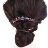 Rhinestones Ponytail Holder Women Hair Comb Mother Headwear Korean Barrettes Crystal Hair Clips