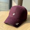 2026New embroidered letter baseball cap for men and women, versatile hard-top duckbill cap for casual sports, makes the face look smaller and