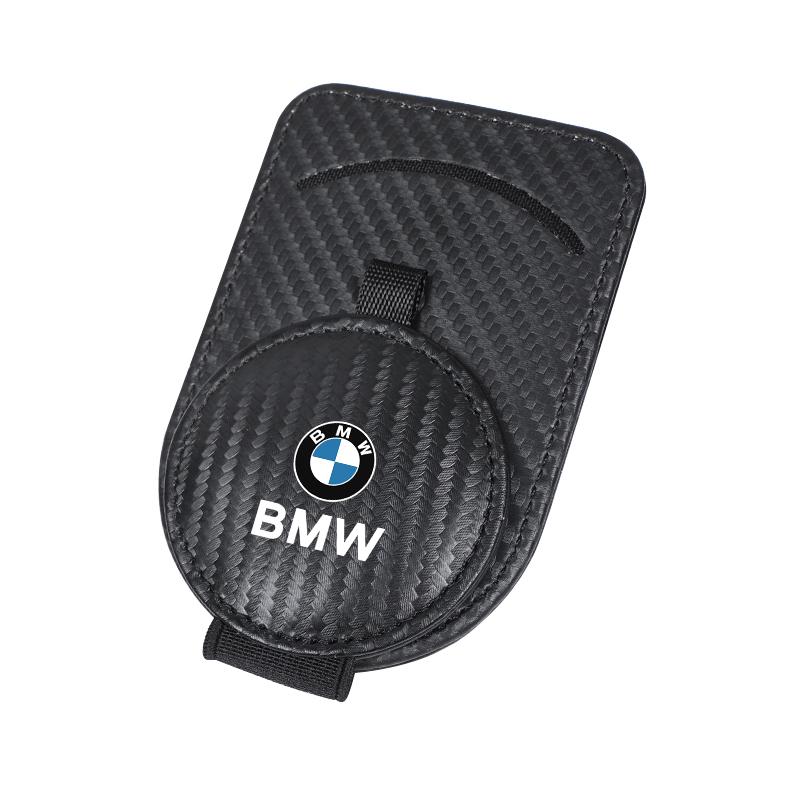 Car Sun Visor Glasses Holder Leather Eyeglasses Hanger Clip For BMW Performance E46 E60 E90 E39 E87 E36 E92 E70 E91 X3 X5 X1