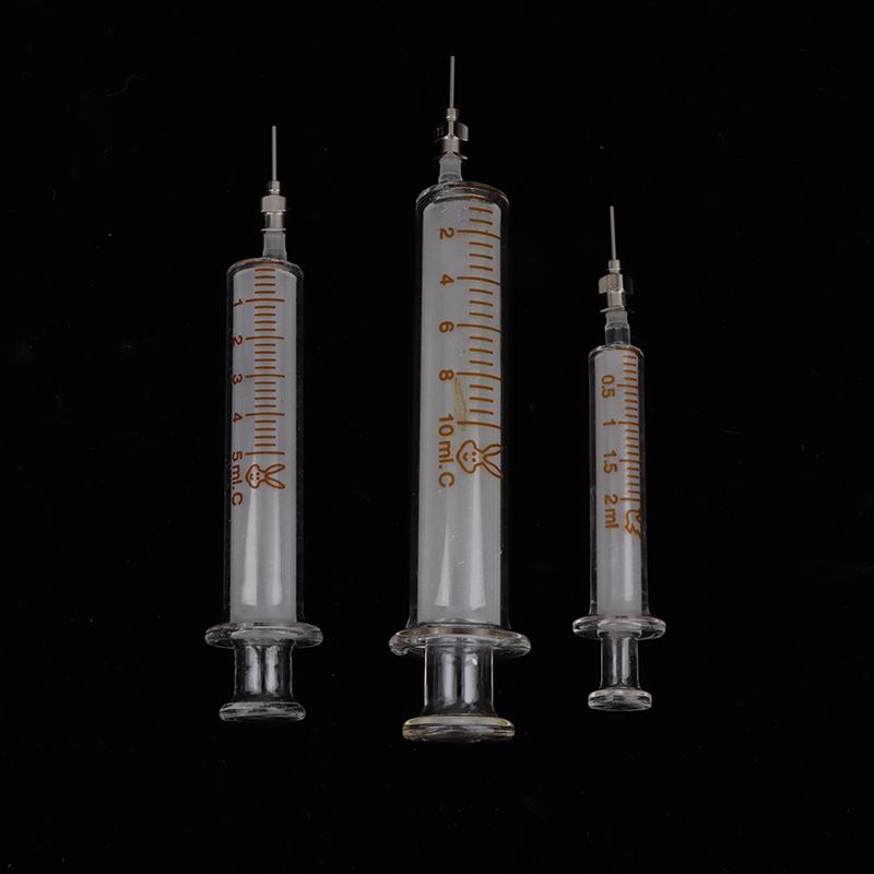 Glass Syringe Mobile Phone Repair Special Welding Oil Container Metal Needle 2ml 5ml 10ml