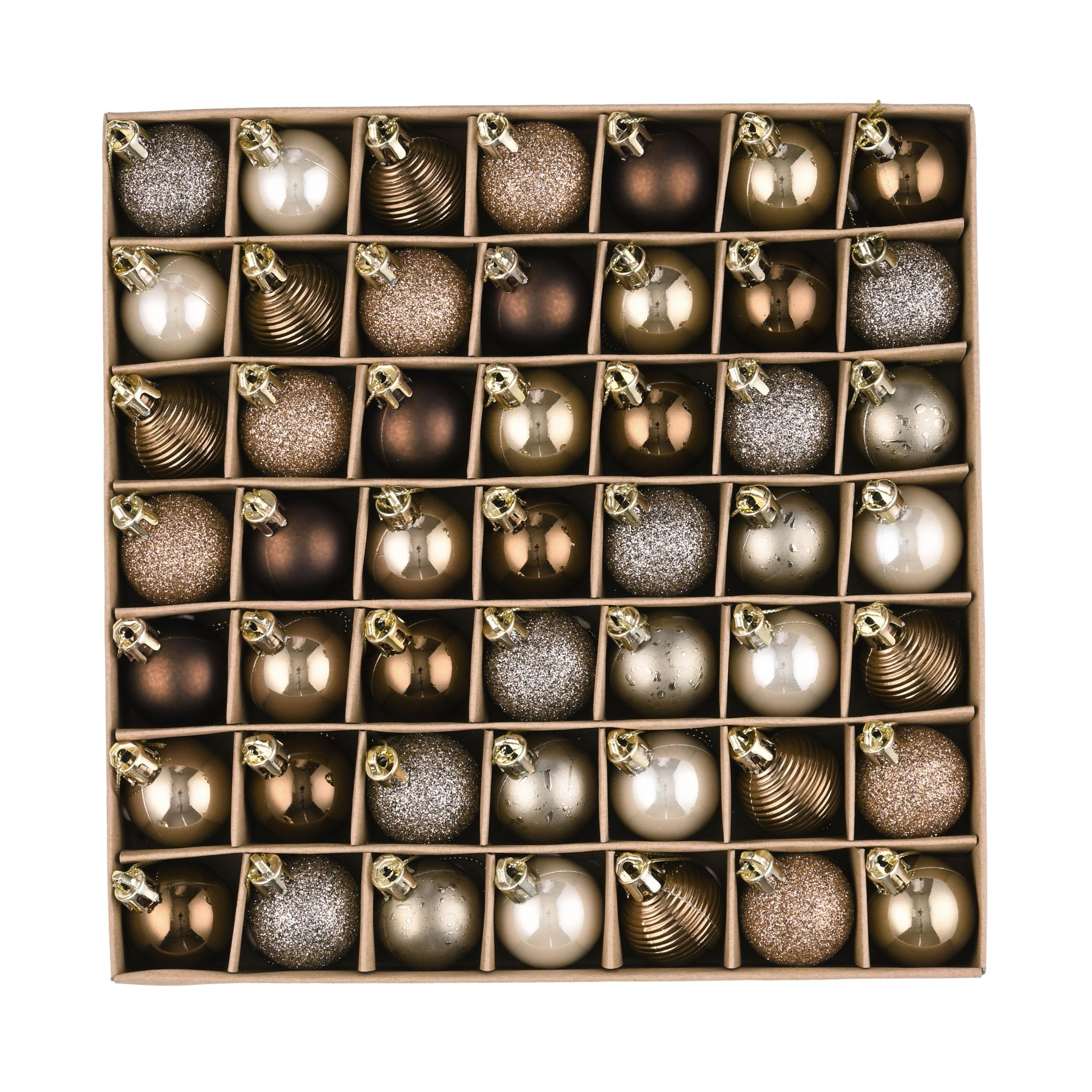 

Valery Madelyn Christmas ball gold and set of perfect for Christmas tree Stylish and gorgeous in and Nordic-style ornaments, copper, luxurious, 3cm,